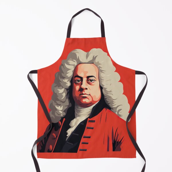 Item preview, George Frideric Handel | Red minimalism designed and sold by ComicsFactory.