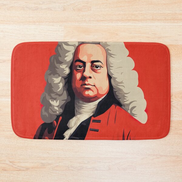 Item preview, George Frideric Handel | Red minimalism designed and sold by ComicsFactory.