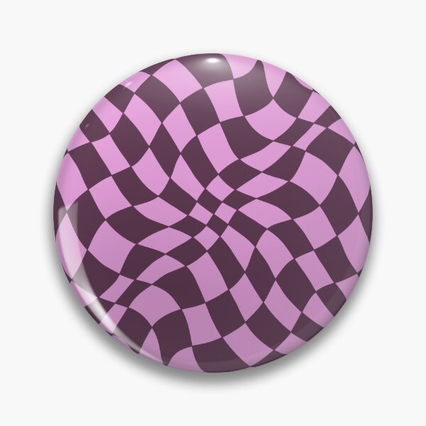 Item preview, Dark Purple and Pink Distorted Warped Checkerboard Pattern II designed and sold by velvetearth.