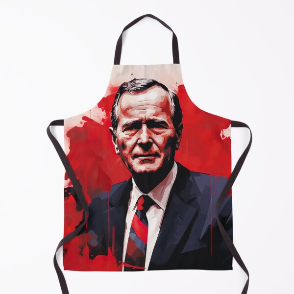 Item preview, George H. W. Bush | Red minimalism designed and sold by ComicsFactory.