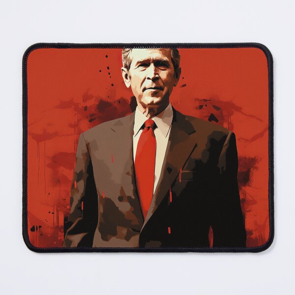 Item preview, George W. Bush | Red minimalism designed and sold by ComicsFactory.