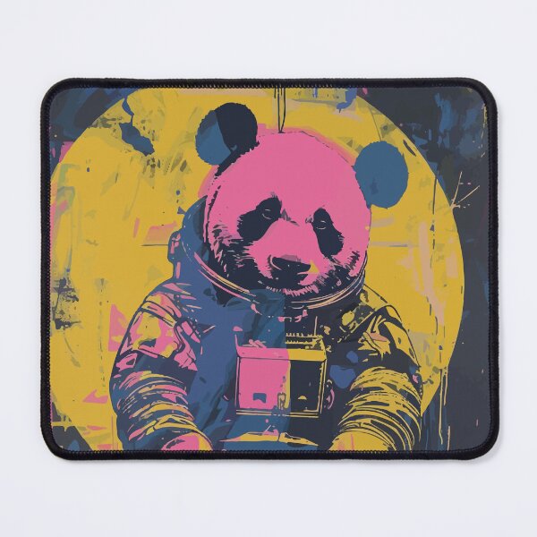 Item preview, Vintage and vivid panda astronaut portrait designed and sold by etherElric.