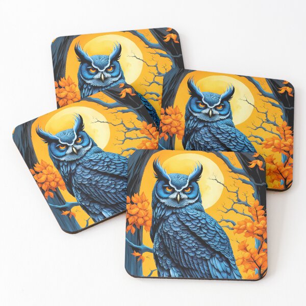 Item preview, Blue Owl, Ai Generated Art  designed and sold by ACC .