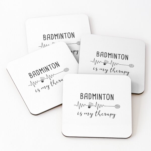 Item preview, Badminton Is My Therapy Funny Badminton Sentence designed and sold by BelloniArtShop.