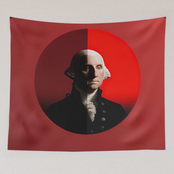 Item preview, George Washington | Red minimalism designed and sold by ComicsFactory.