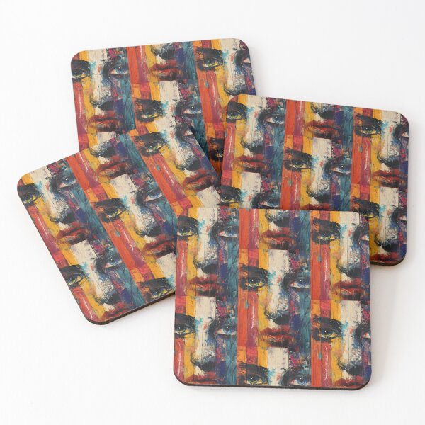 Item preview, Emotional Kaleidoscope: Painted Mix of Woman Faces designed and sold by Piotrek0001.