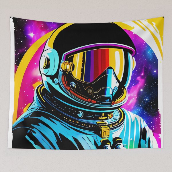 Item preview, Pop Art Style Sci Fi Galaxy Astronaut Drawing designed and sold by thejoyker1986.