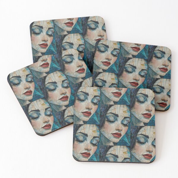 Item preview, Emotional Kaleidoscope: Painted Mix of Woman Faces designed and sold by Piotrek0001.