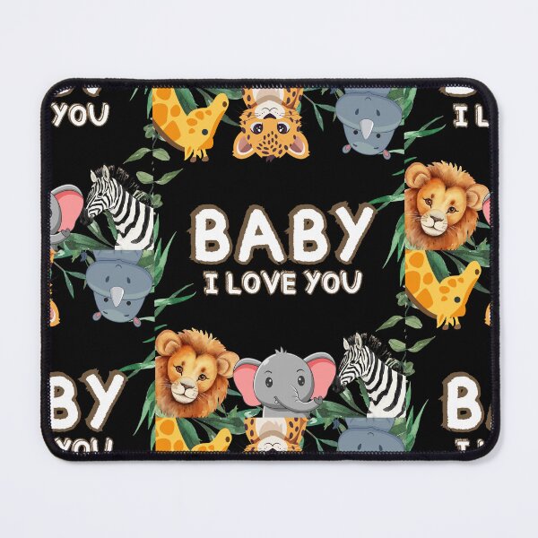 Item preview, "Baby! I love You" Baby t-shirt,cute wild animal print shirt designed and sold by MissCirce1993.