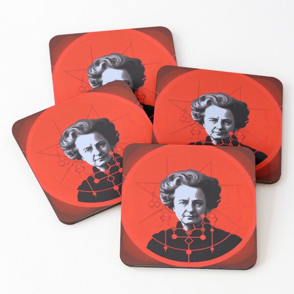 Item preview, Gertrude B. Elion | Red minimalism designed and sold by ComicsFactory.