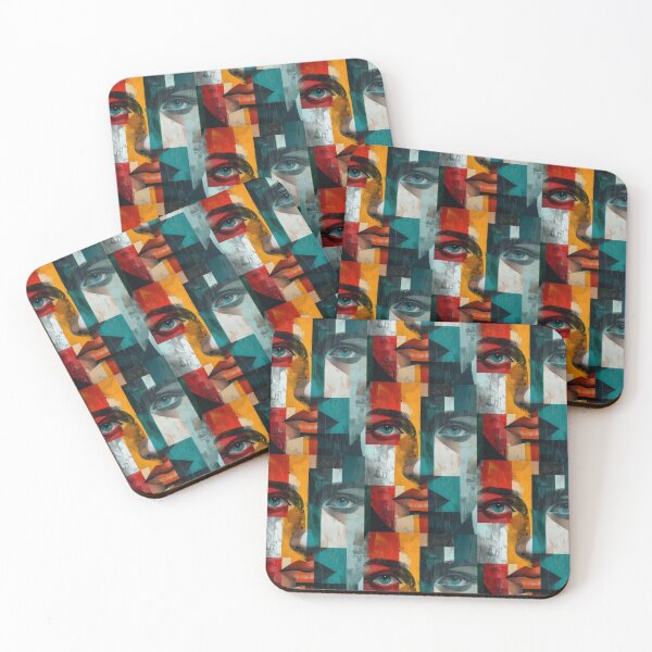 Item preview, Emotional Kaleidoscope: Painted Mix of Woman Faces designed and sold by Piotrek0001.