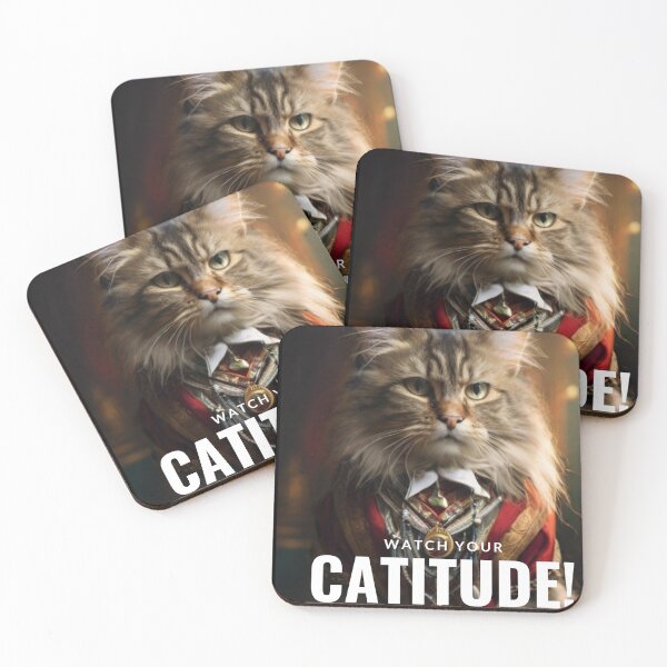Item preview, Watch Your Catitude - Catlife Meme designed and sold by InspiredCreatives.