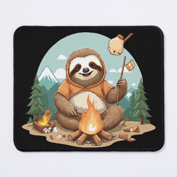 Item preview, Campfire Sloth designed and sold by Clouth Clothing  ⭐⭐⭐⭐⭐.