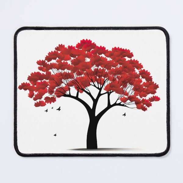 Item preview, Ginkgo tree | Red minimalism designed and sold by ComicsFactory.