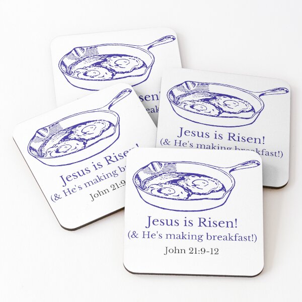 Artikelvorschau, Jesus ist auferstanden und macht Frühstück entworfen und verkauft von MykuHaiku.