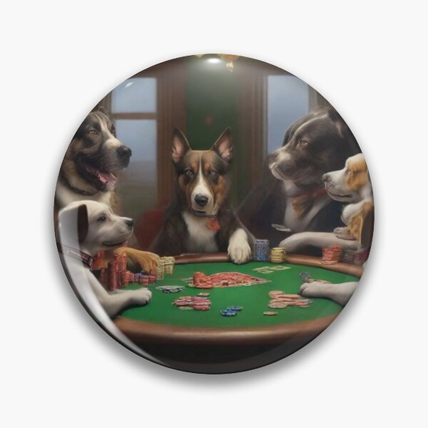 Item preview, Dogs play poker designed and sold by happypaws1.