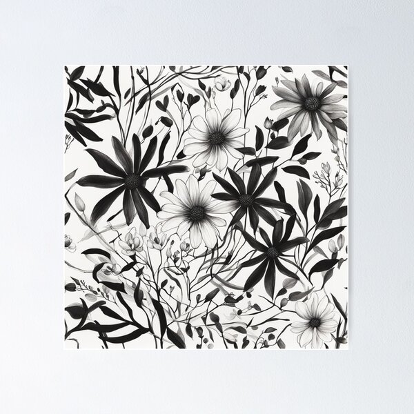 Item preview, Botanical Garden | Black&White designed and sold by BeeTheArtCo.