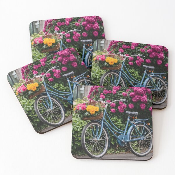 Item preview, BICYCLE WITH FLOWERS designed and sold by tatty58.