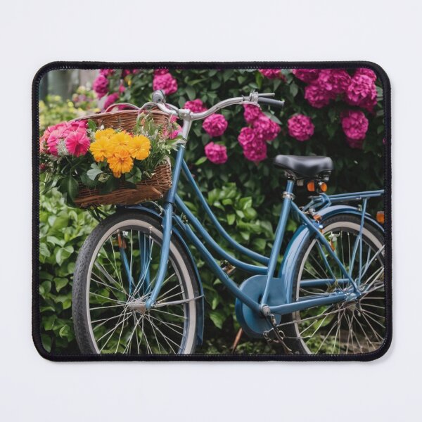Item preview, BICYCLE WITH FLOWERS designed and sold by tatty58.