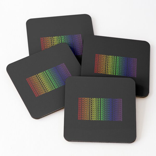 Item preview, LGBTQ Beyond Labels Beyond Limits Slogan T-Shirt, LGBTQ Positive Slogan T-Shirt, Beyond Labels Beyond Limits, designed and sold by PrideBeProud.
