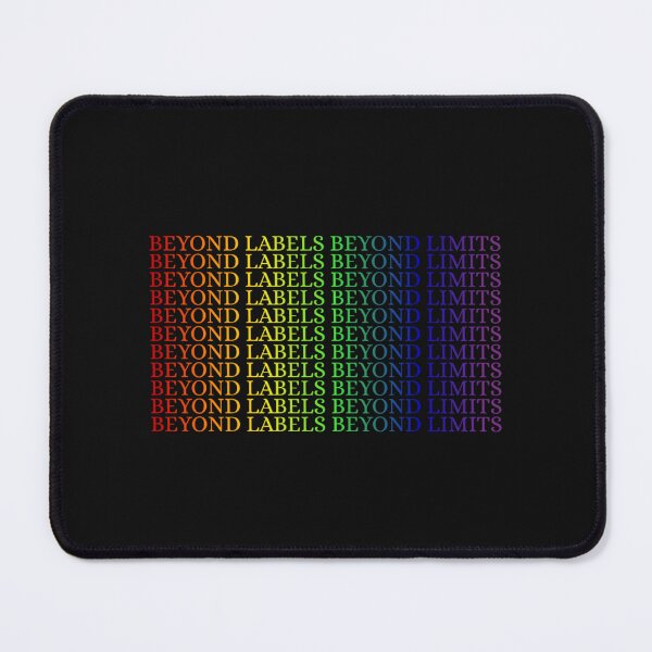 Item preview, LGBTQ Beyond Labels Beyond Limits Slogan T-Shirt, LGBTQ Positive Slogan T-Shirt, Beyond Labels Beyond Limits, designed and sold by PrideBeProud.