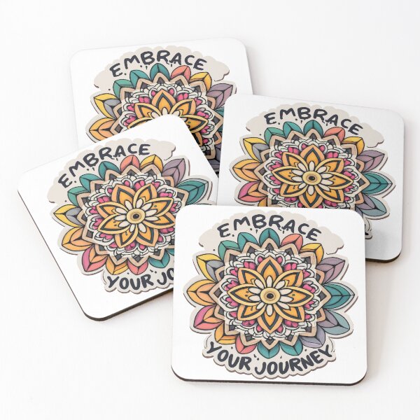 Item preview, Embrace Your Journey Colorful Mandala Watercolor Design designed and sold by NiftyWrx.