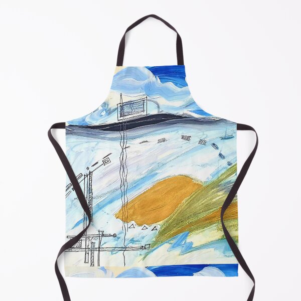 Item preview, architectural landscape, acrylic, pencil on paper designed and sold by Tereza Pilar Art.