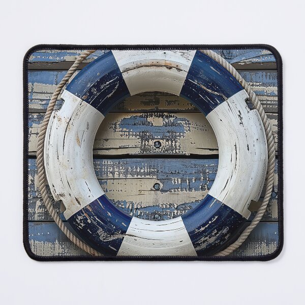 Item preview, Dark Blue and White Lifesaver designed and sold by Elisabeth Lucas.