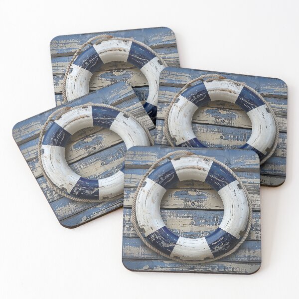 Item preview, Dark Blue and White Lifesaver designed and sold by Elisabeth Lucas.