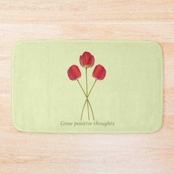 Item preview, Grow positive thoughts red tulip bouquet designed and sold by KRFNatureGifts.