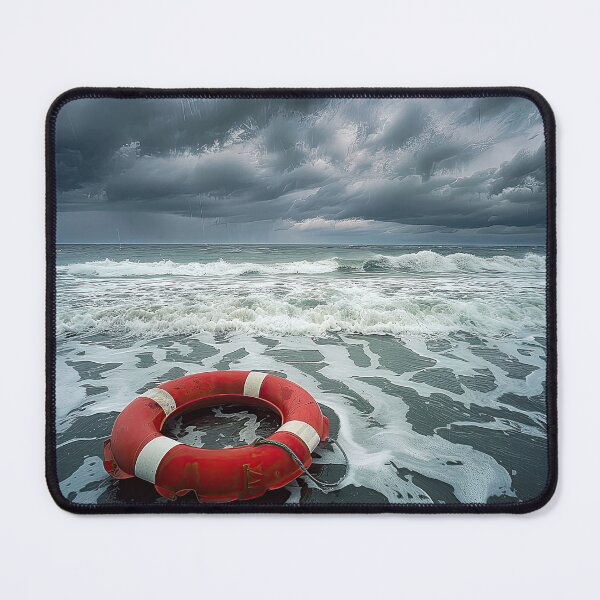 Item preview, Lifesaver Washed Up on Beach designed and sold by Elisabeth Lucas.