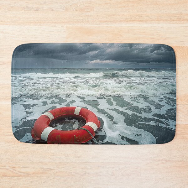 Item preview, Lifesaver Washed Up on Beach designed and sold by Elisabeth Lucas.