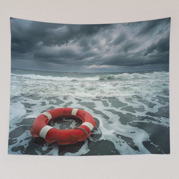 Item preview, Lifesaver Washed Up on Beach designed and sold by Elisabeth Lucas.