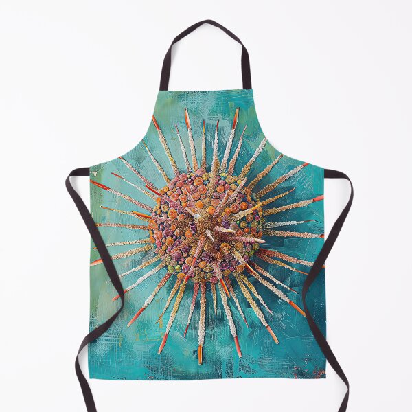 Item preview, Spiny Sea Urchin on Teal designed and sold by Elisabeth Lucas.
