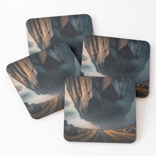 Item preview, Against the backdrop of massive rock formations, a man strolls along the road with a sense of purpose and determination designed and sold by petrovk.