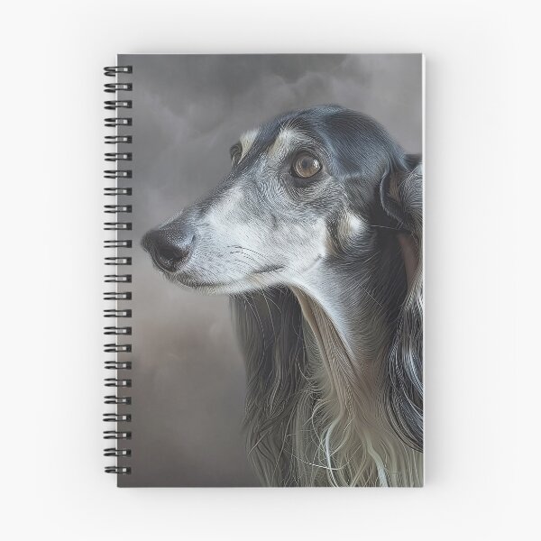 Item preview, Portrait of a Silver Saluki designed and sold by Elisabeth Lucas.