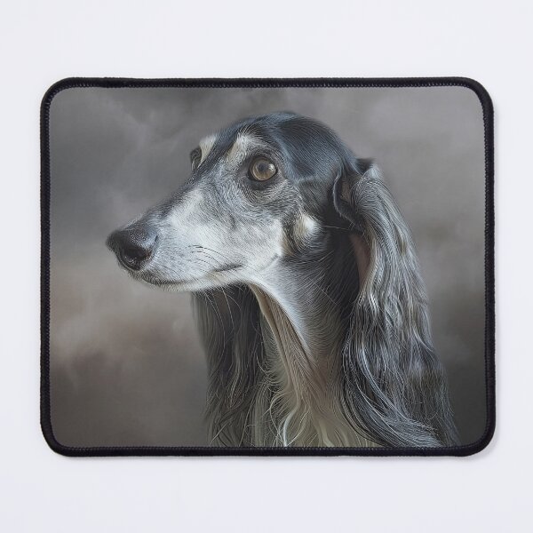 Item preview, Portrait of a Silver Saluki designed and sold by Elisabeth Lucas.