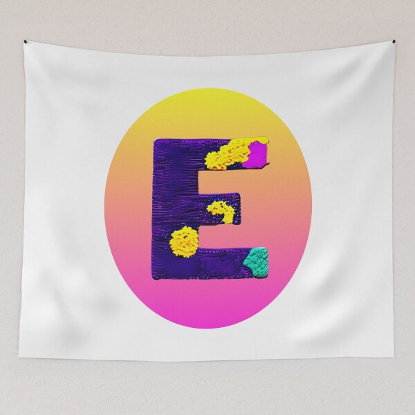 Item preview, letter E, monogram. typography collage. ABC art. gift 2024 designed and sold by Minibubb.