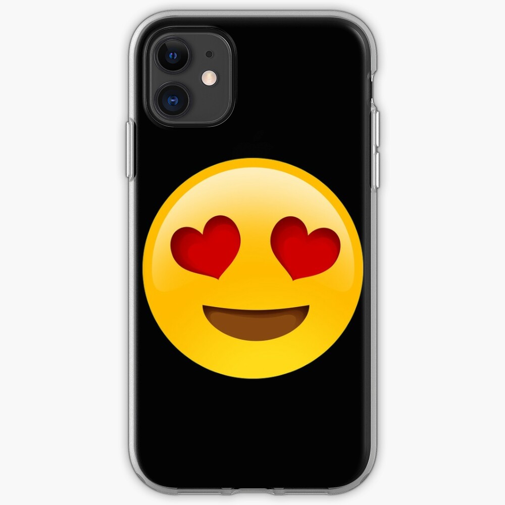 Heart Eyes Emoji Iphone Case And Cover By Mikslayla Redbubble