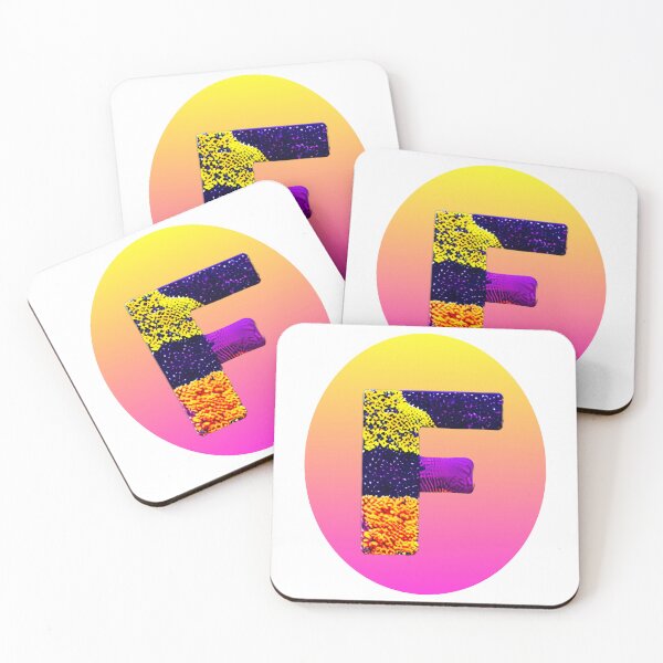Item preview, letter F, monogram. typography collage. ABC art. gift 2024 designed and sold by Minibubb.