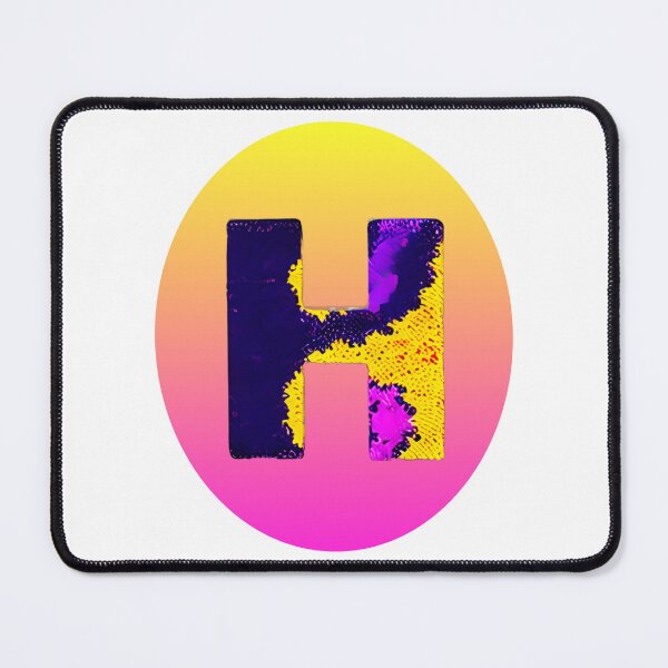 Item preview, letter H, monogram. typography collage. ABC art. gift 2024 designed and sold by Minibubb.