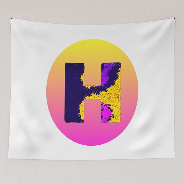 Item preview, letter H, monogram. typography collage. ABC art. gift 2024 designed and sold by Minibubb.