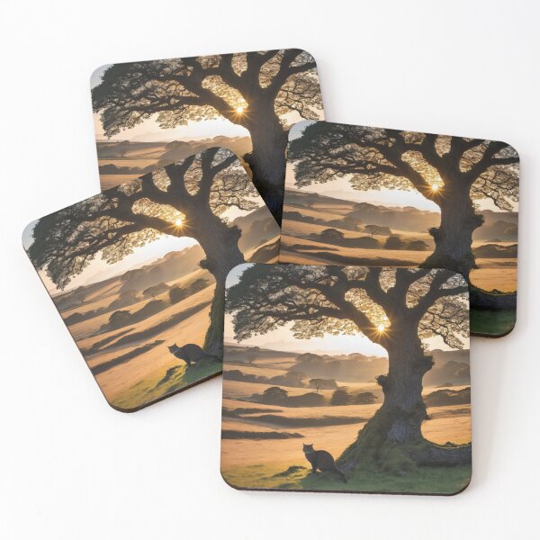 Item preview, Scottish wild cat at sunset. designed and sold by tatty58.