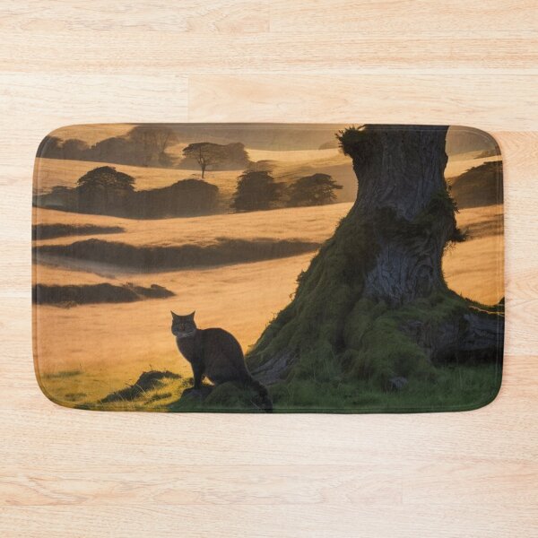 Item preview, Scottish wild cat at sunset. designed and sold by tatty58.