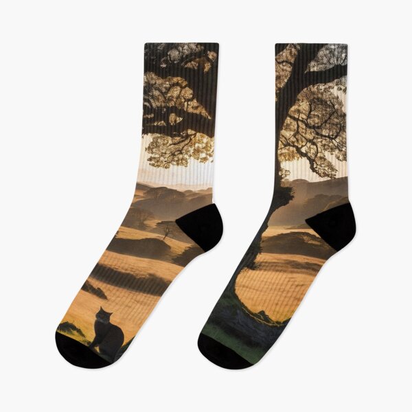 Item preview, Scottish wild cat at sunset. designed and sold by tatty58.