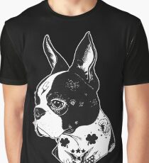 Tattooed Boston Terrier Graphic T-Shirt