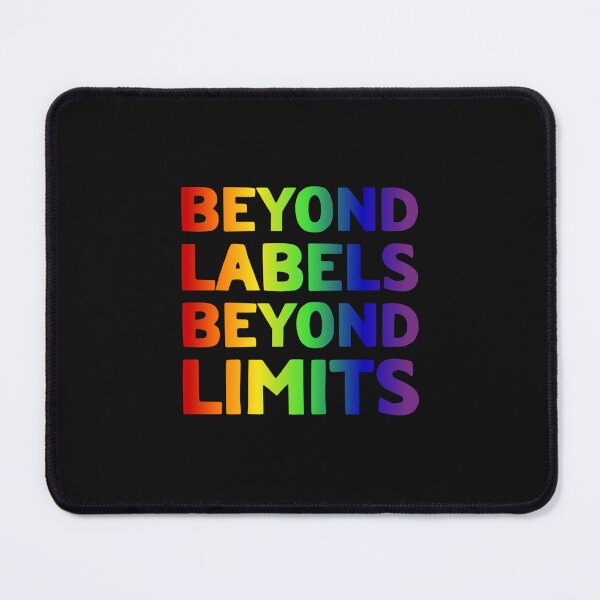 Item preview, LGBTQ Beyond Labels Beyond Limits Slogan T-Shirt, LGBTQ Positive Slogan T-Shirt, Beyond Labels Beyond Limits Tees, designed and sold by PrideBeProud.