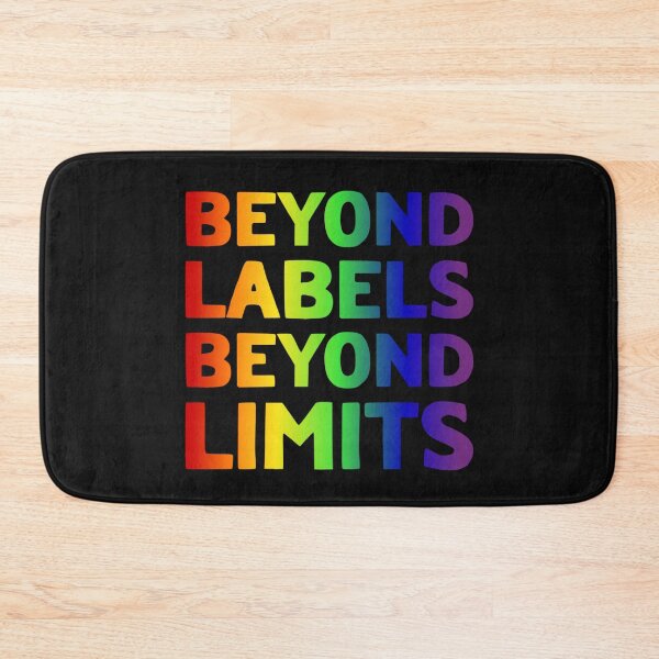 Item preview, LGBTQ Beyond Labels Beyond Limits Slogan T-Shirt, LGBTQ Positive Slogan T-Shirt, Beyond Labels Beyond Limits Tees, designed and sold by PrideBeProud.