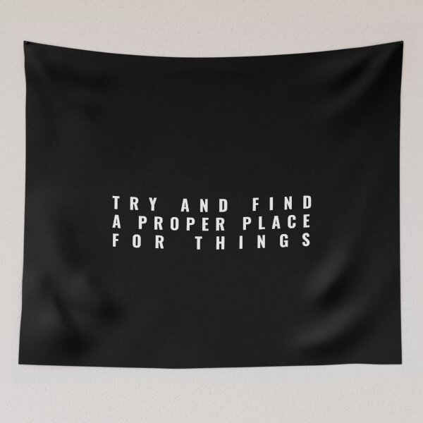 Item preview, Try And Find A Proper Place For Things Nihilists Decalogue  designed and sold by Alicja Wieczorek.