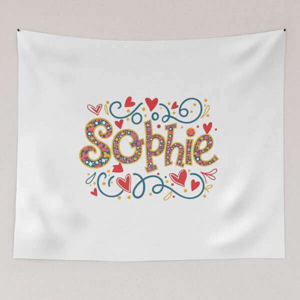 Item preview, sophie name withe  designed and sold by bukajart.